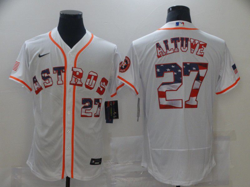 Men Houston Astros #27 Altuve White USA Flag Limited Edition Elite Nike 2021 MLB Jersey->philadelphia phillies->MLB Jersey